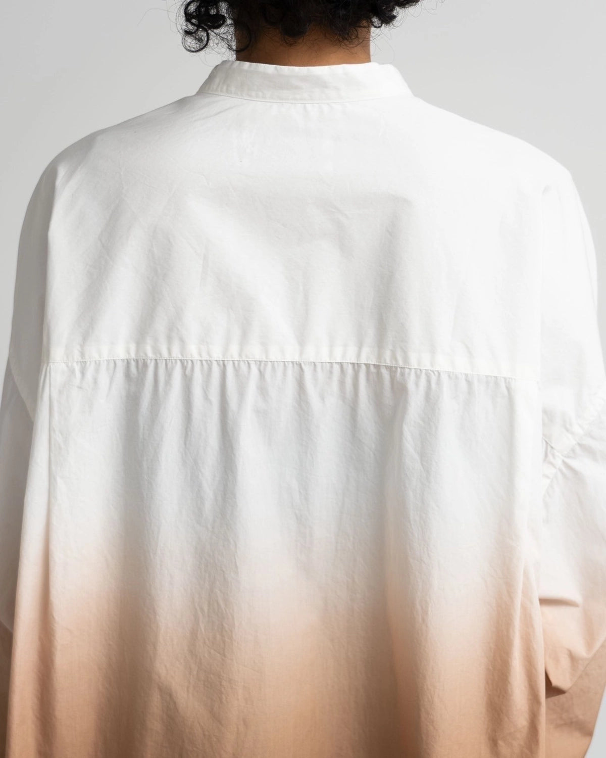 Graphpaper / Broad L/S Oversized Band Collar Shirt (GU251-50002C)