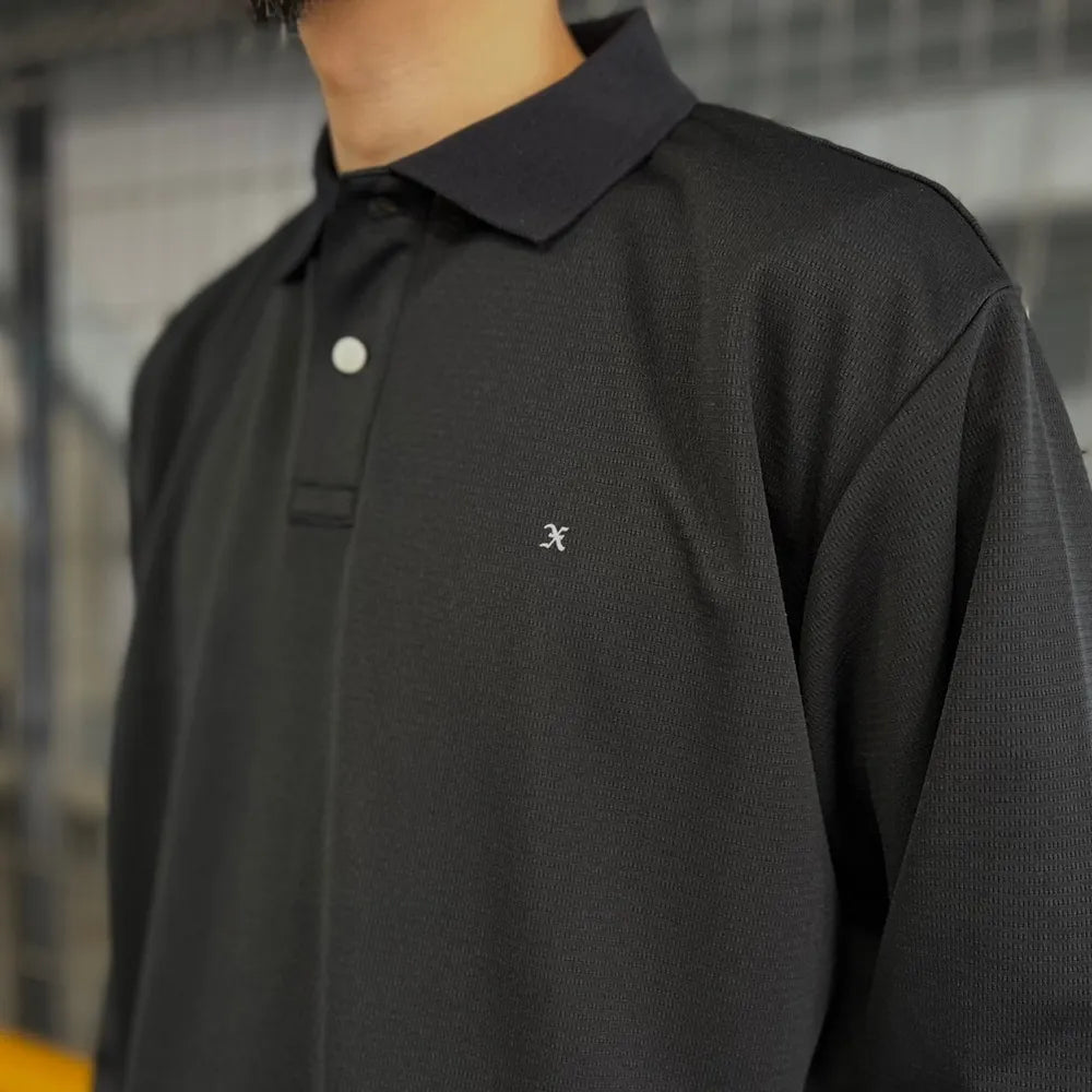 GOD SELECTION XXX / LONG SLEEVE POLO SHIRT (GX-S24-LPL-01)