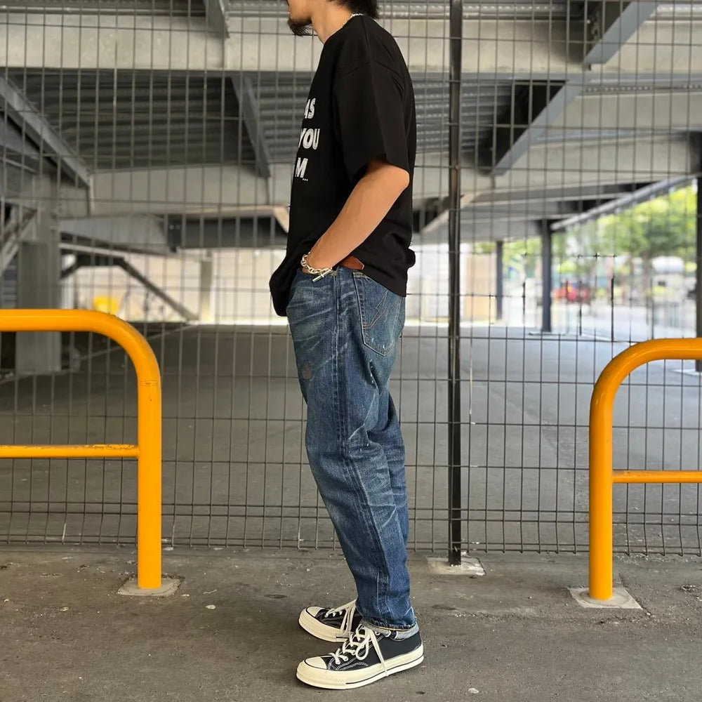 SEQUEL / × FRAGMENT  DAMEGE DENIM PANTS (SQ-24SS-PT-07)