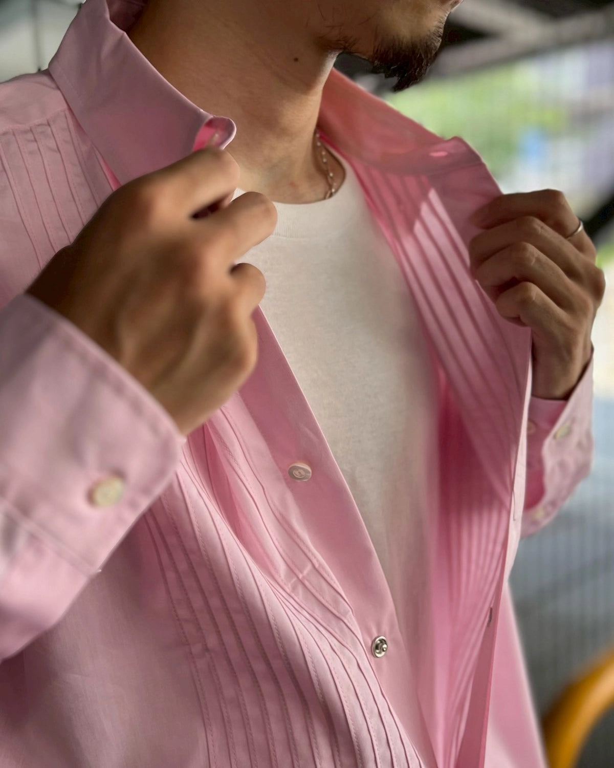 SEQUEL / PINTUCK SHIRT (SQ-25SS-SH-04)