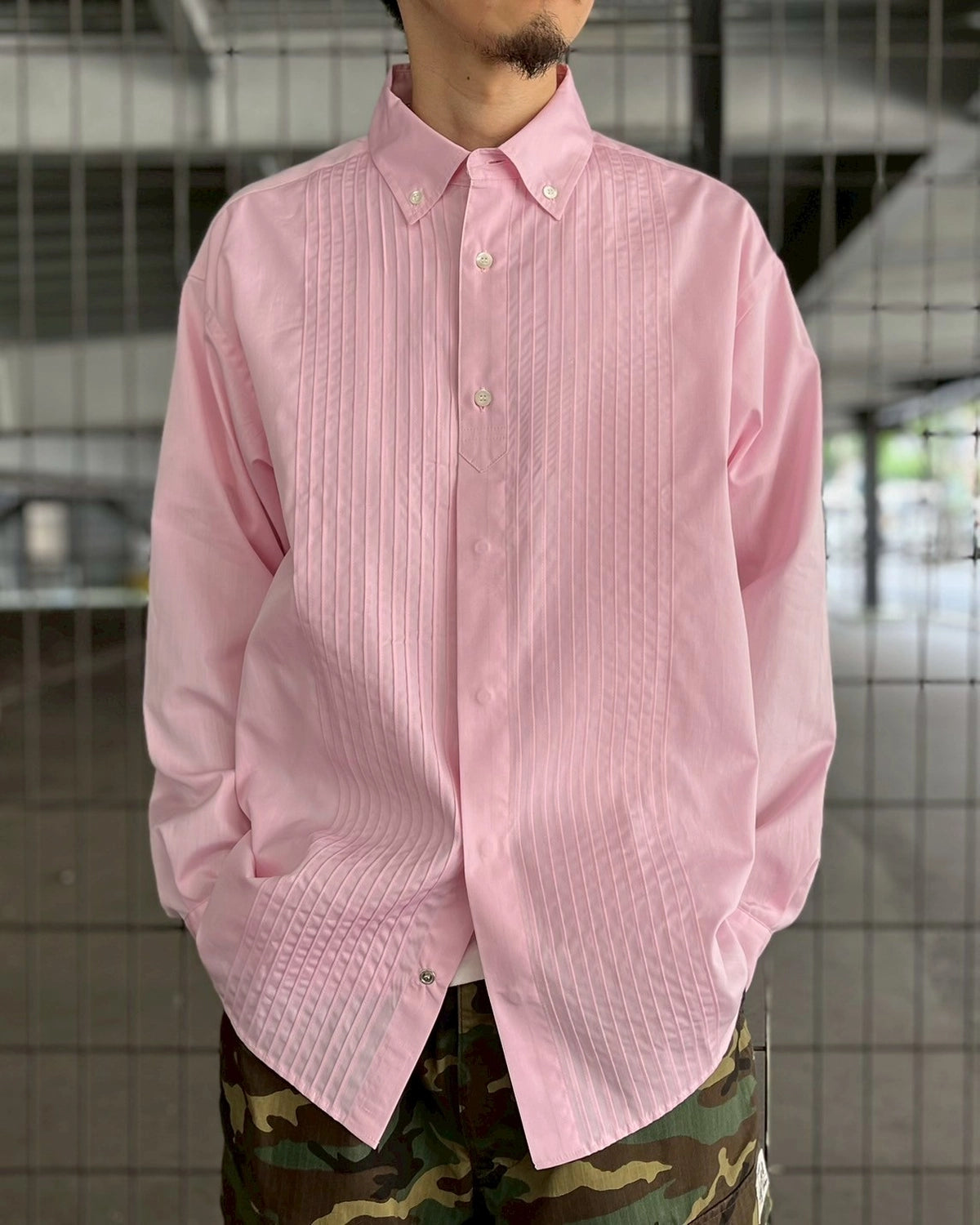 SEQUEL / PINTUCK SHIRT (SQ-25SS-SH-04)