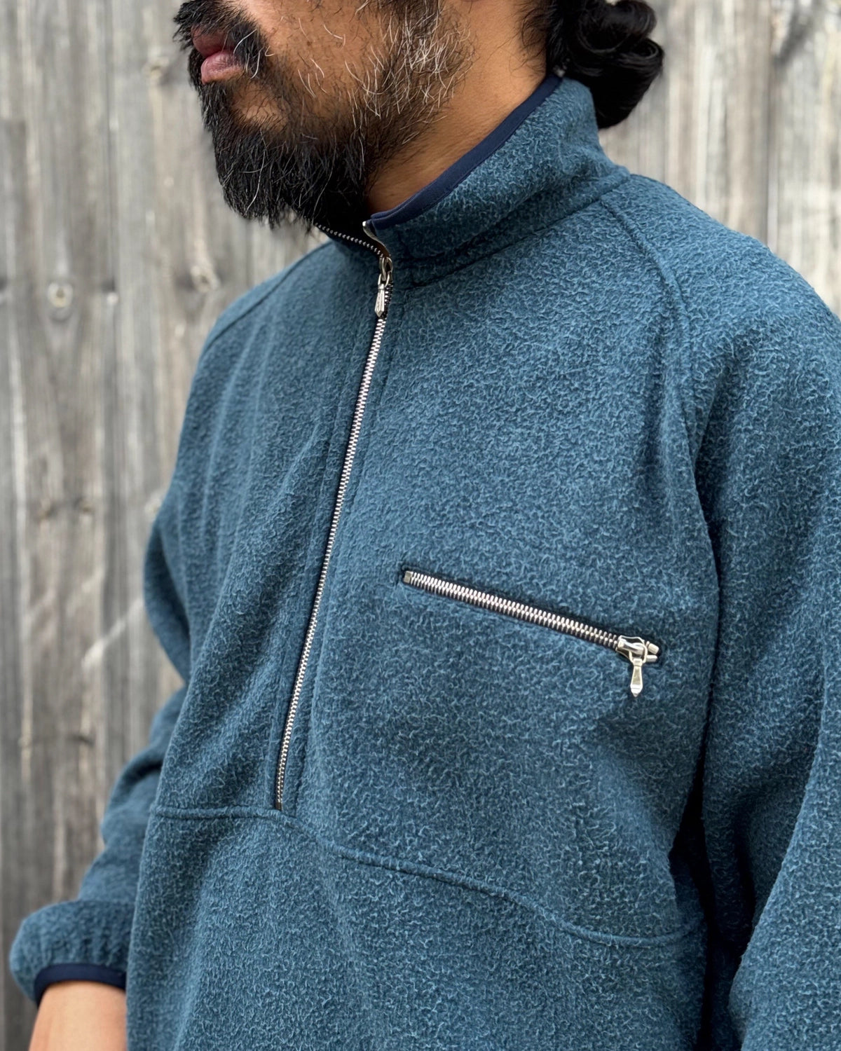 A.PRESSE / Vintage Silk Fleece Harf ZIP Jacket (26AAP-01-29)
