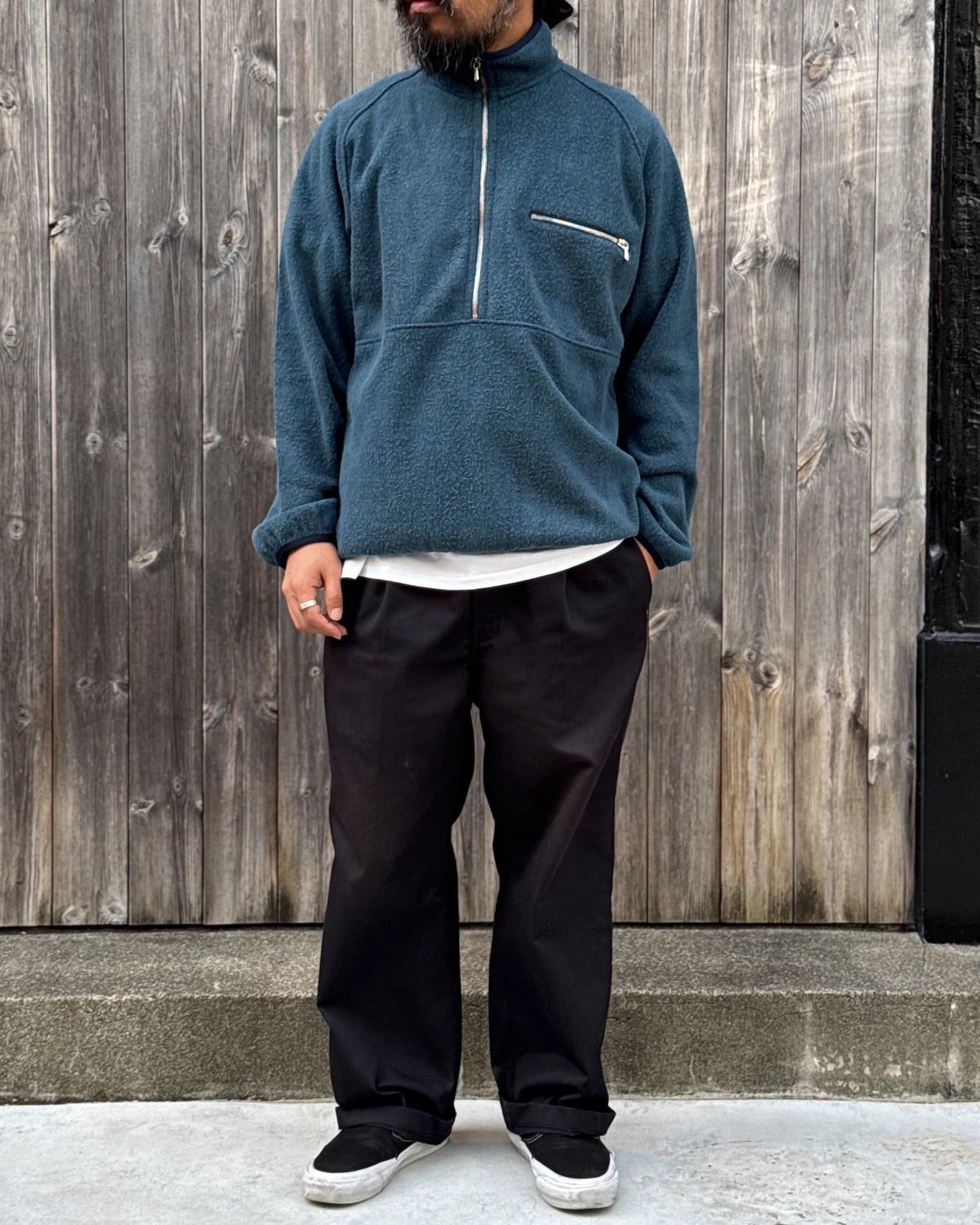 A.PRESSE / Vintage Silk Fleece Harf ZIP Jacket (26AAP-01-29)