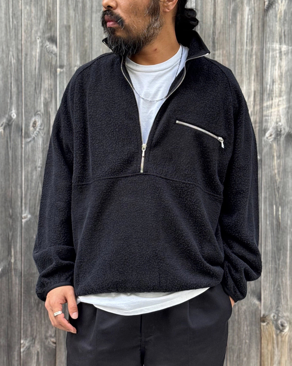 A.PRESSE / Vintage Silk Fleece Harf ZIP Jacket (26AAP-01-29)