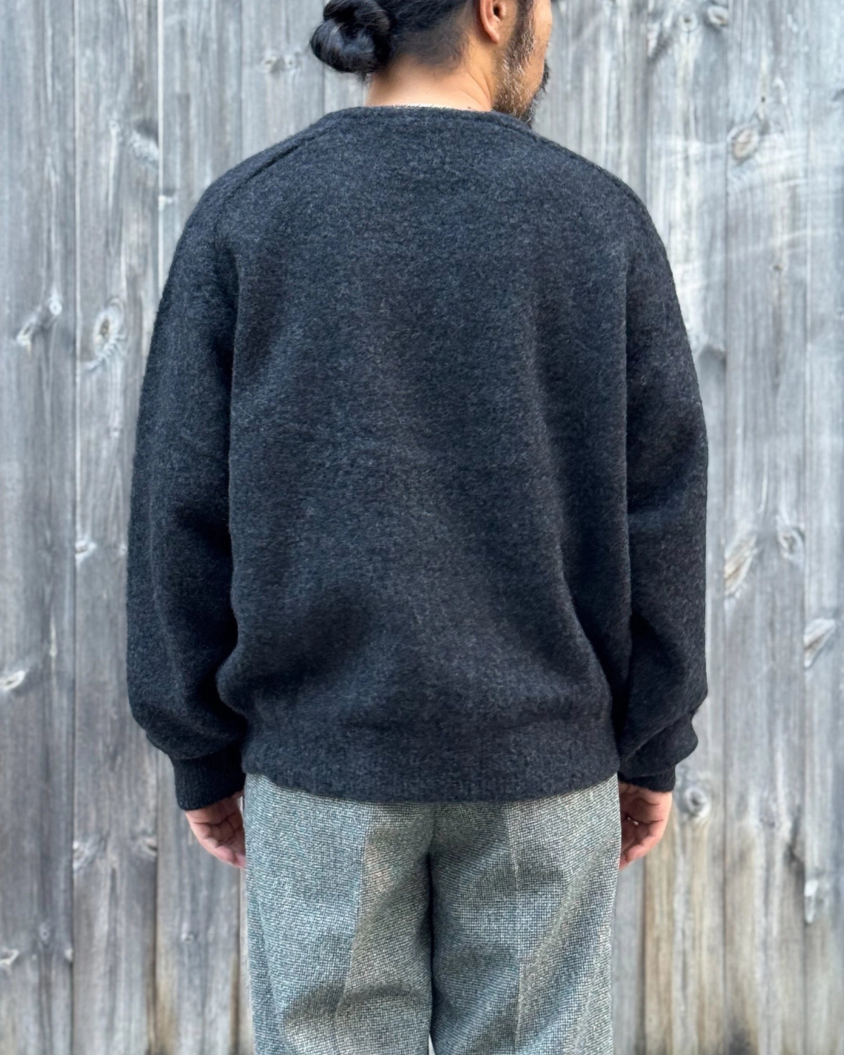A.PRESSE / Brushed Cashmere Middle Gauge Pullover Sweater (26AAP-03-08)
