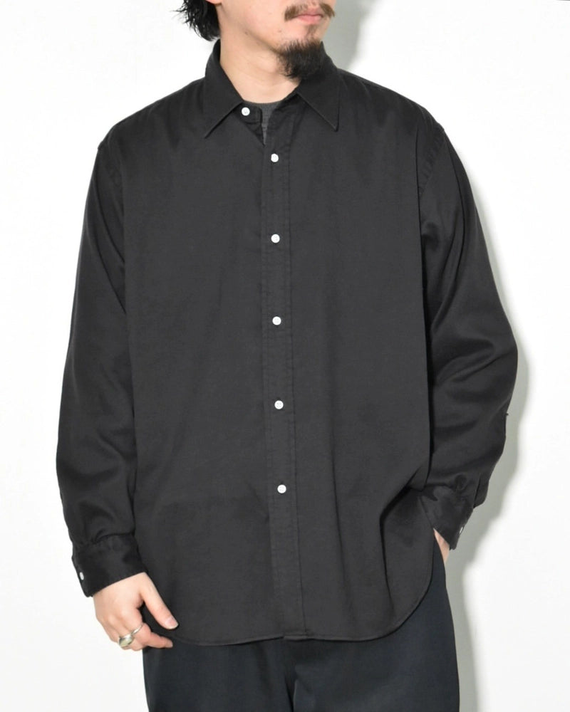 A.PRESSE / Double Weave Twill Regular Collar Shirt (25SAP-02-10H)