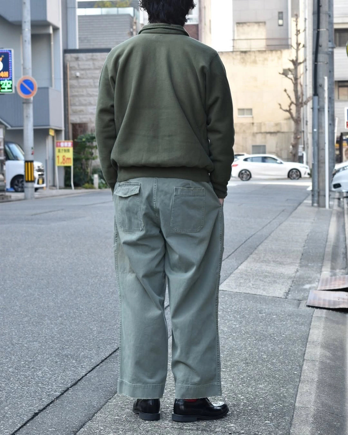 A.PRESSE / Vintage Half Zip Sweat Shirt (25SAP-05-08K)