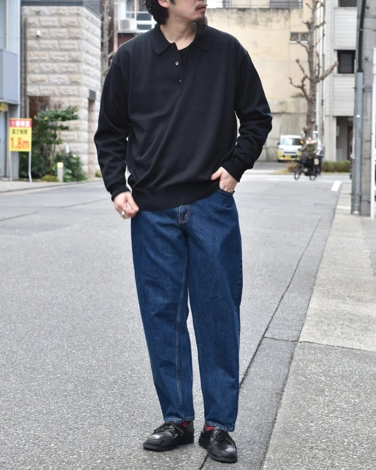 A.PRESSE / Cotton Knit  / L/S Polo Shirts (25SAP-03-02K)