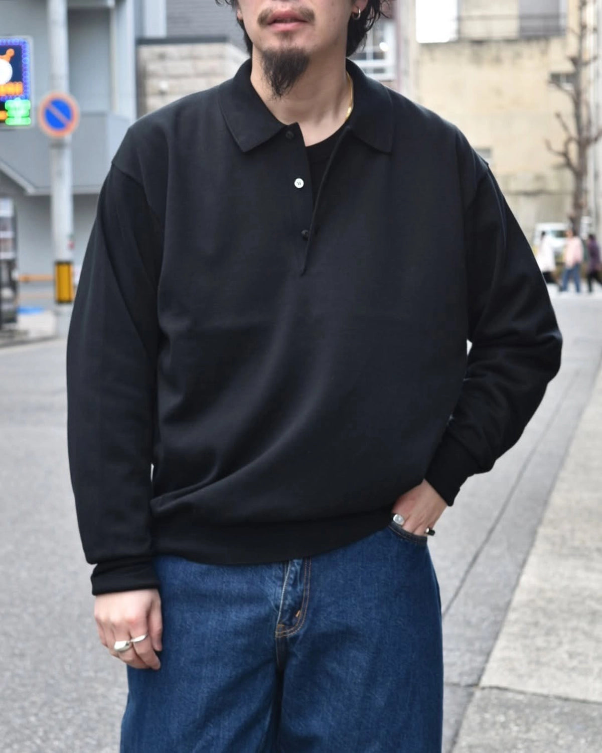 A.PRESSE / Cotton Knit  / L/S Polo Shirts (25SAP-03-02K)