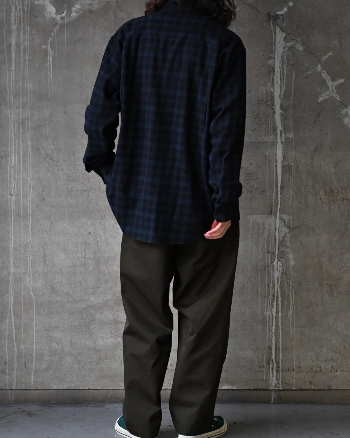 A.PRESSE / Wool Regular Collar Shirt (26AAP-02-21)