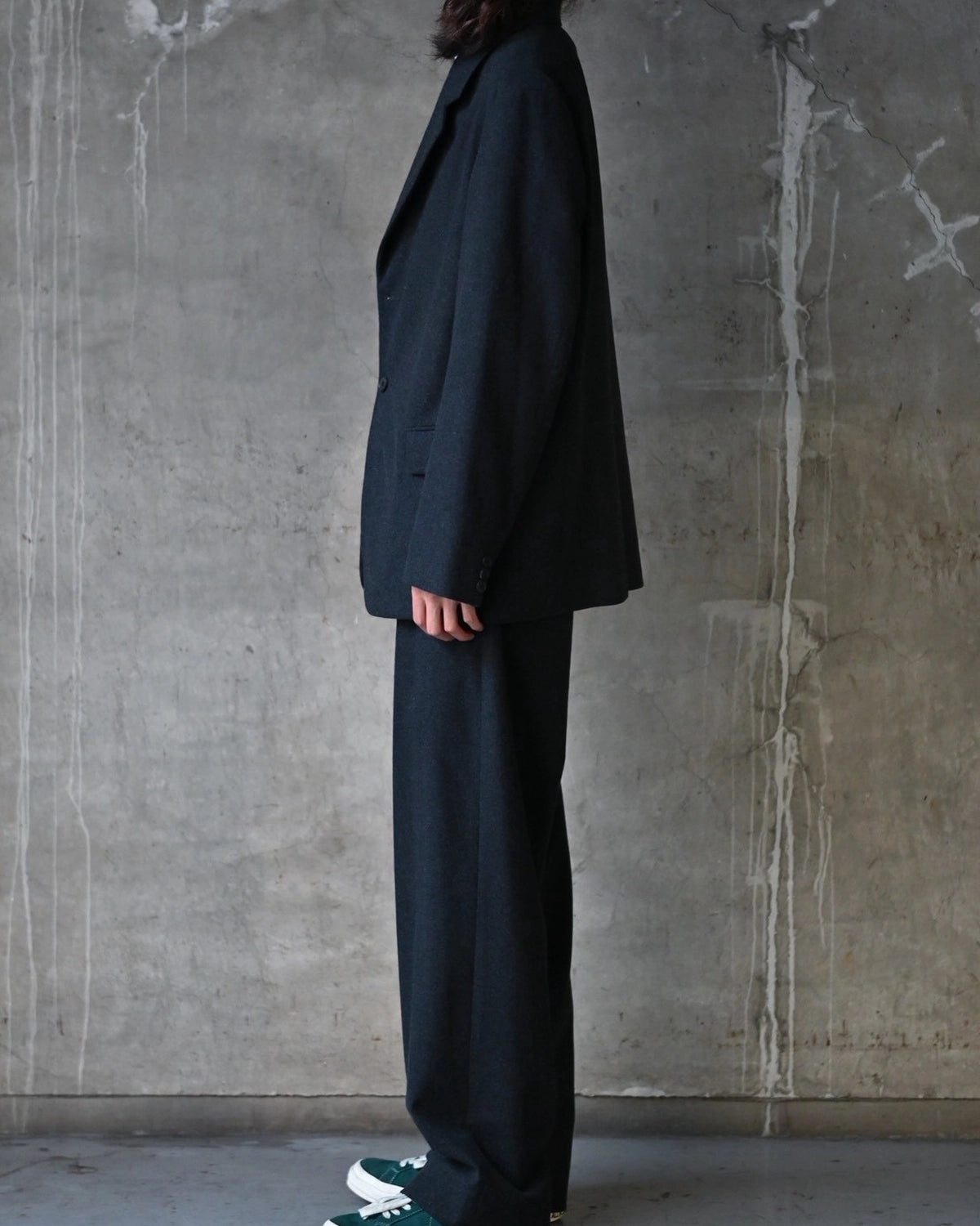 A.PRESSE / Wool Flannel Wide Trousers (26AAP-04-03)