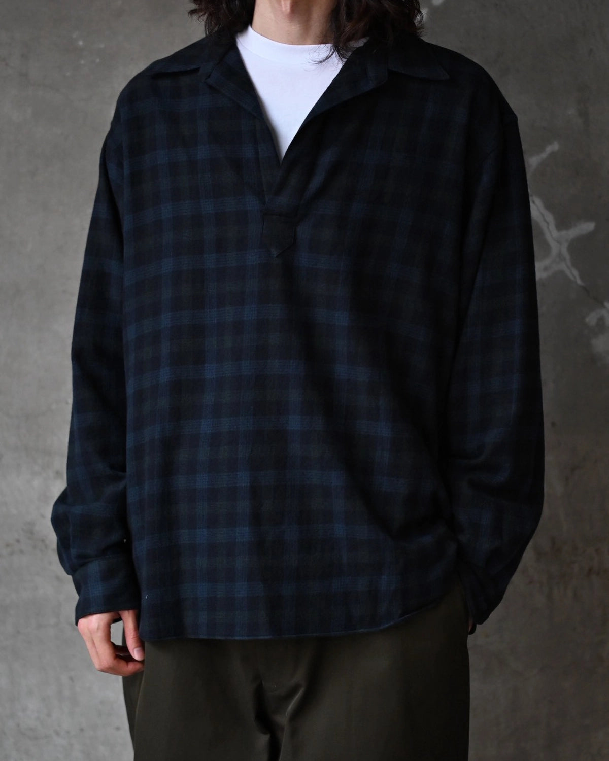 A.PRESSE / Wool Skipper Shirt (26AAP-02-20)