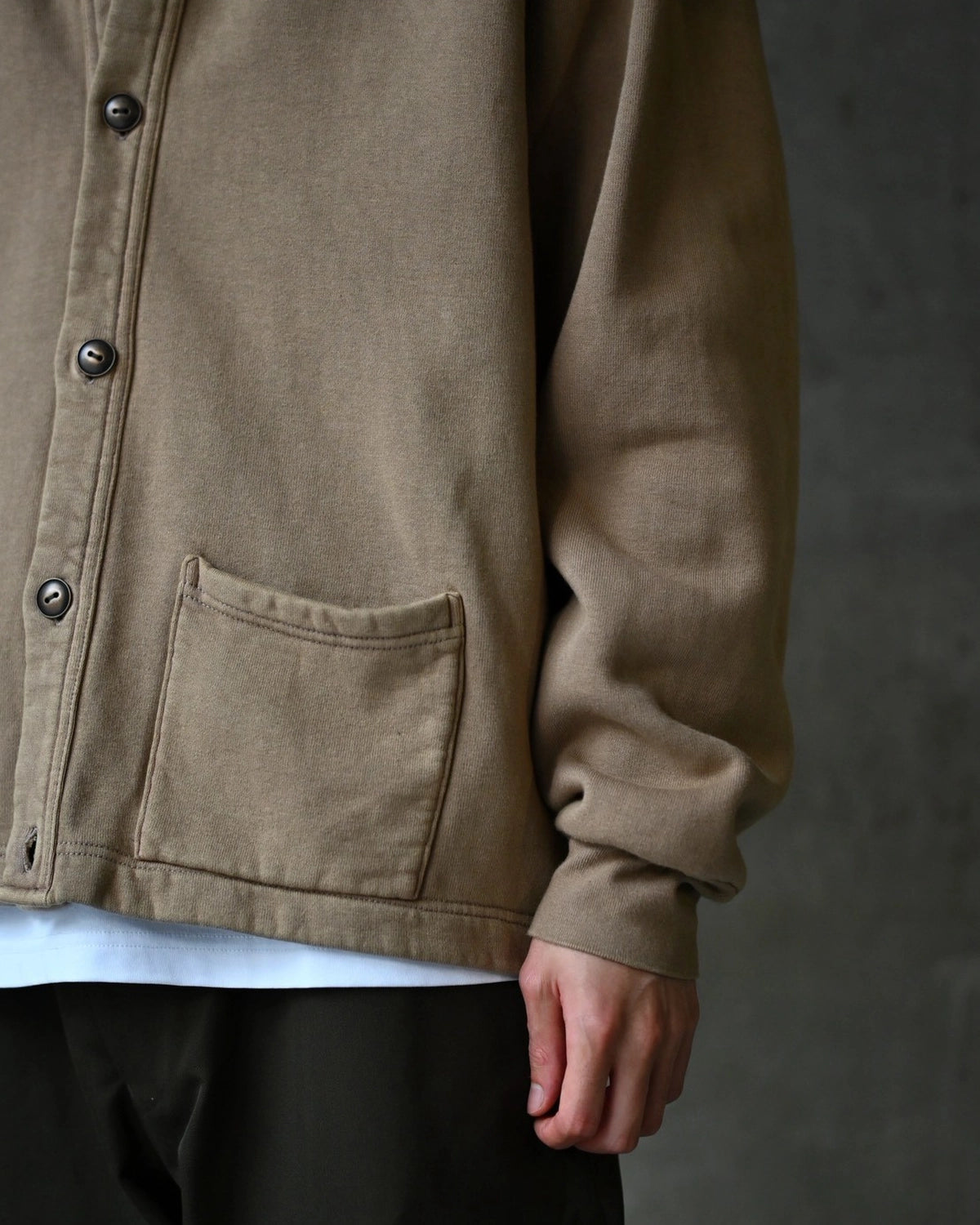 A.PRESSE / Vintage Sweat Cardigan (26AAP-05-14)