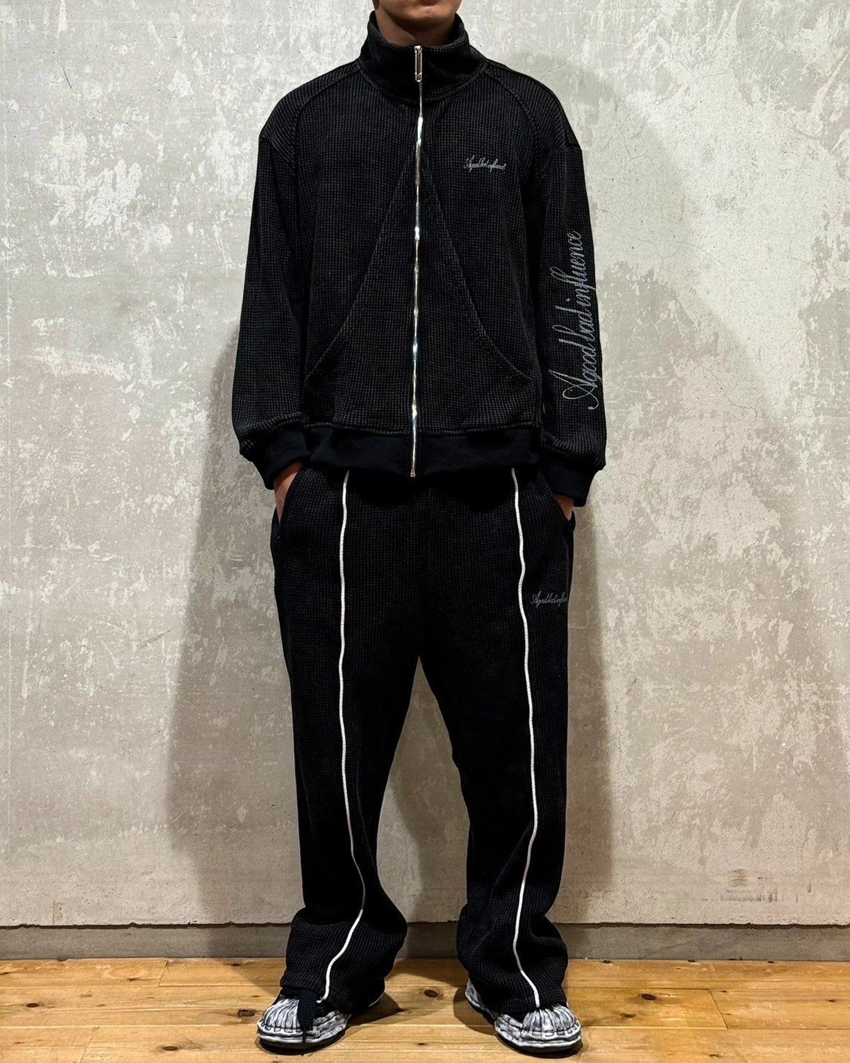 A Good Bad Influence / WAFFLE TRACK TOP (AGBI-25SS-JK02)