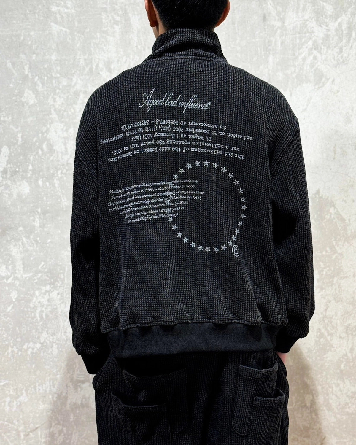 A Good Bad Influence / WAFFLE TRACK TOP (AGBI-25SS-JK02)