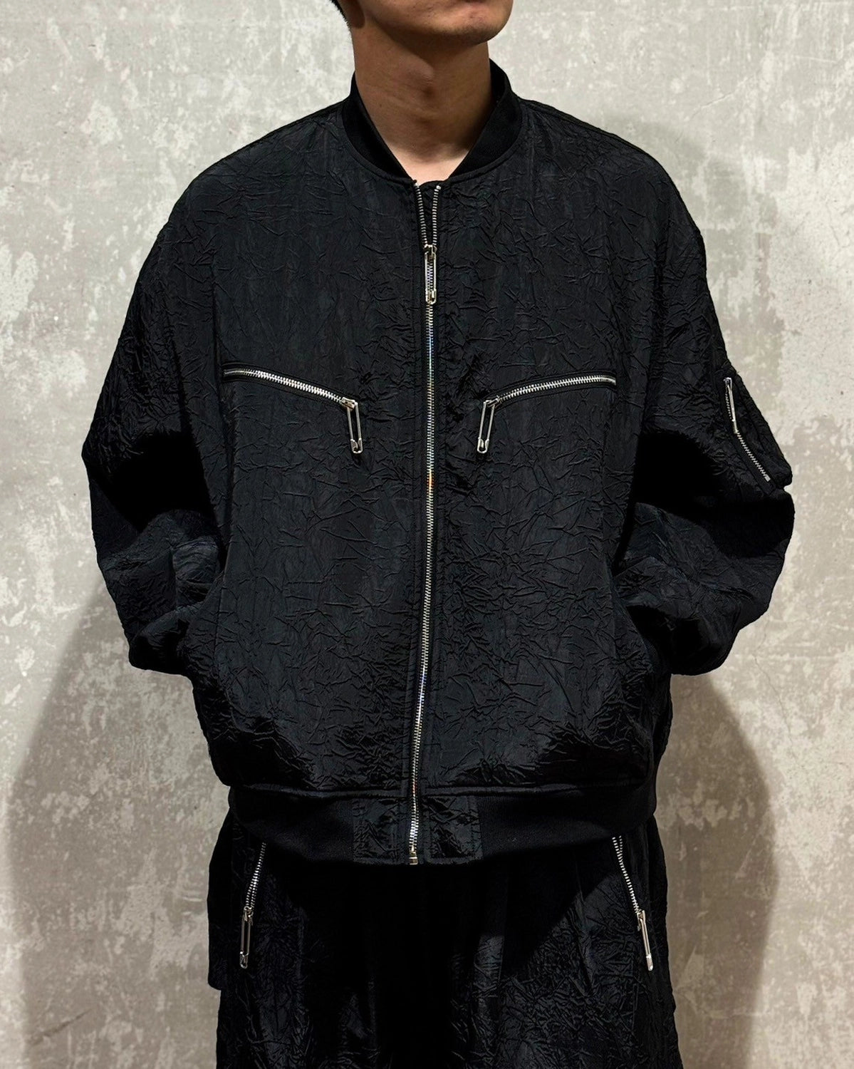 A Good Bad Influence / WRINKLED MA-1 JACKET (AGBI-25SS-JK03)