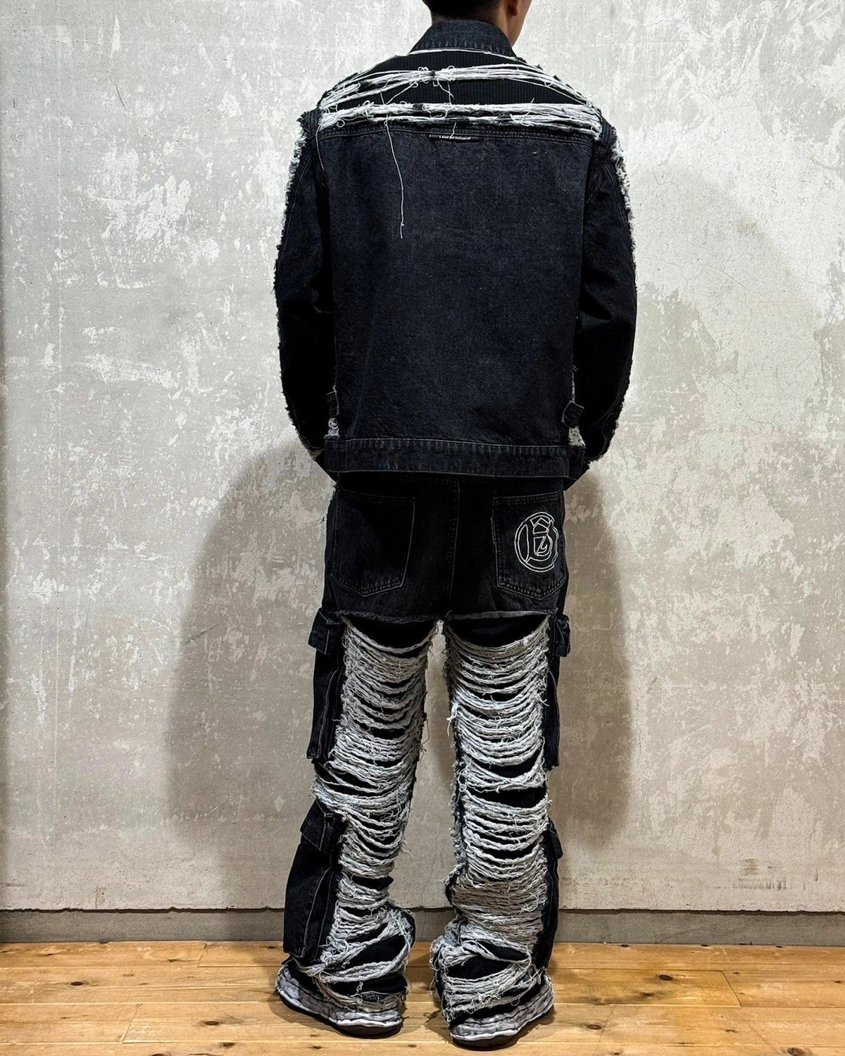 A Good Bad Influence / CRUSH CARGO DENIM JACKET (AGBI-25SS-JK01)