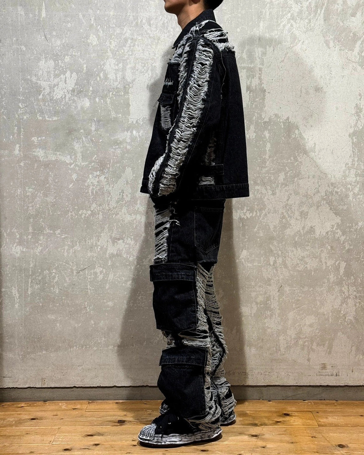 A Good Bad Influence / CRUSH CARGO DENIM PANTS (AGBI-25SS-PT01)