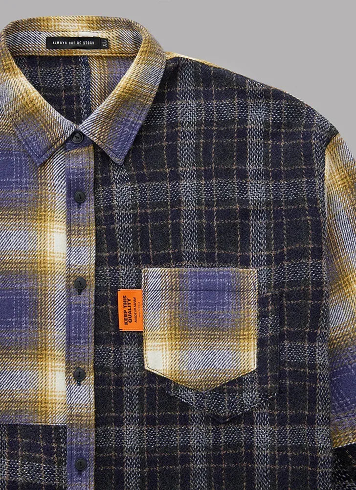 ALWAYS OUT OF STOCK / L/S CRAZY CHECK SHIRT (HA-024205208)