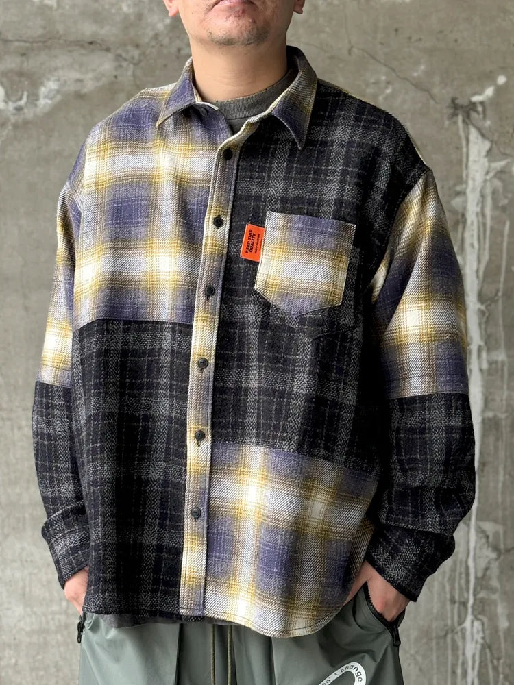 ALWAYS OUT OF STOCK / L/S CRAZY CHECK SHIRT (HA-024205208)