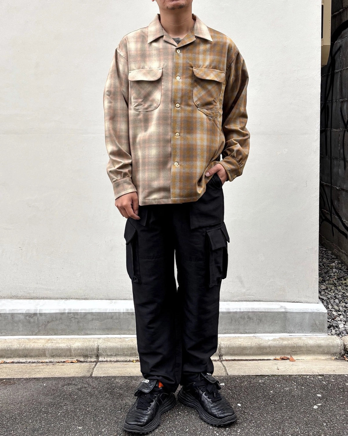 ALWAYS OUT OF STOCK × PENDLETON / AOOS X PENDLETON OPEN COLLAR CHECKED SHIRT (HA-226205210)