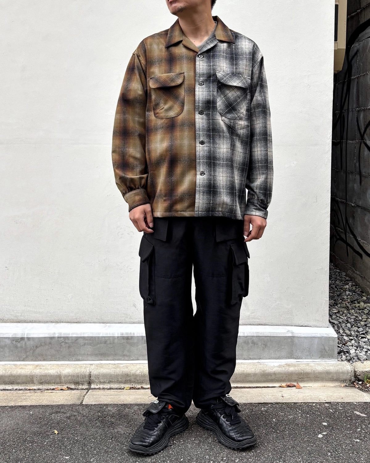 ALWAYS OUT OF STOCK × PENDLETON / AOOS X PENDLETON OPEN COLLAR CHECKED SHIRT (HA-226205210)