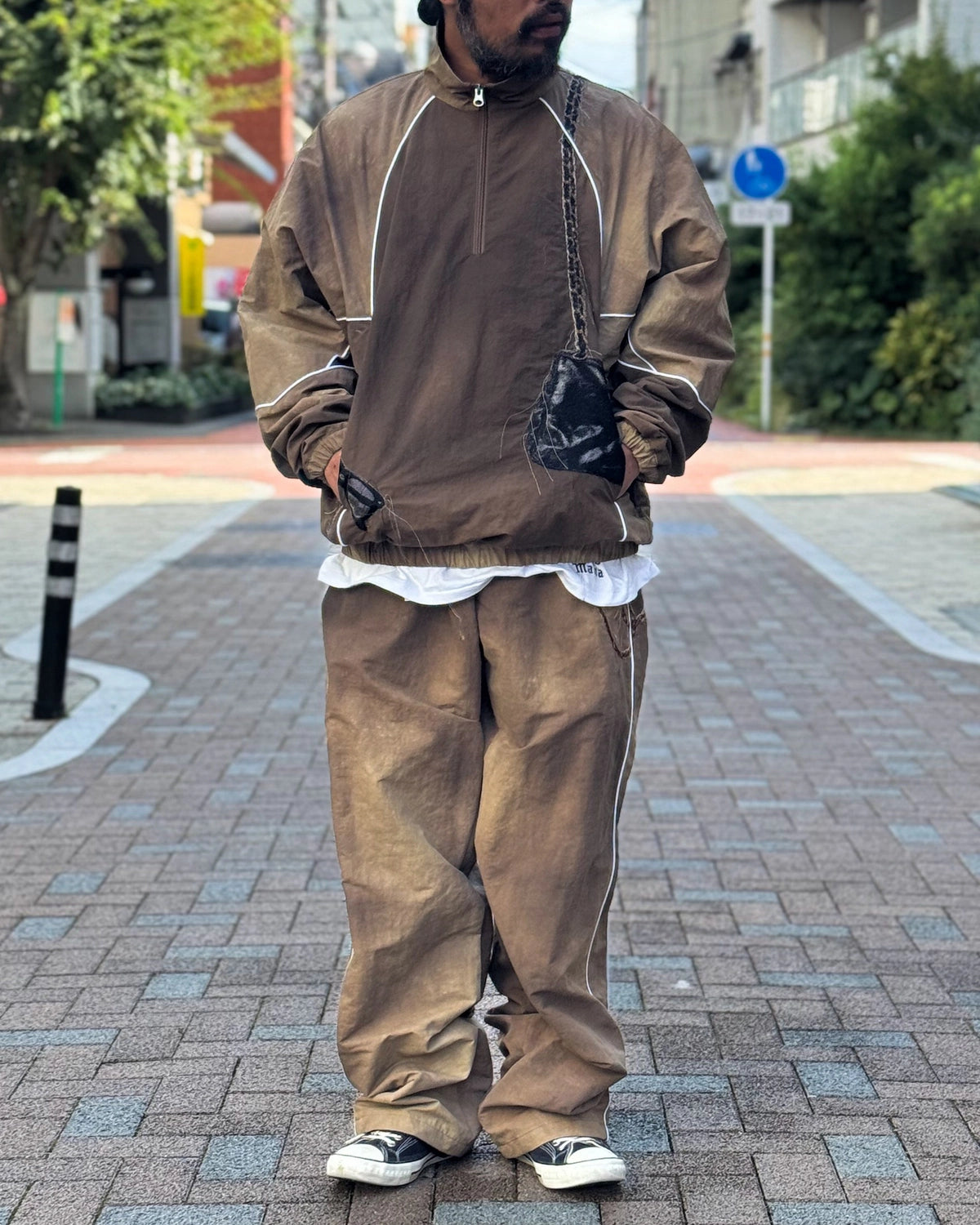doublet / TROMPE L’OEIL EMBROIDERY TRACK PANTS (26AW37PT373)
