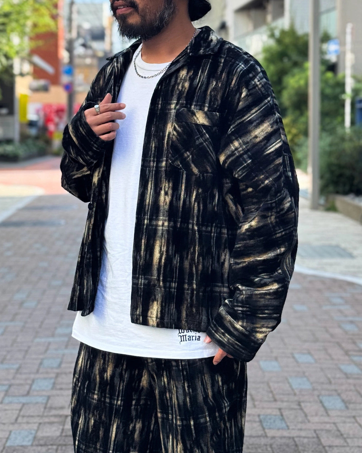 doublet / DUST FLOCKY PAJAMA SHIRT (26AW31SH179)