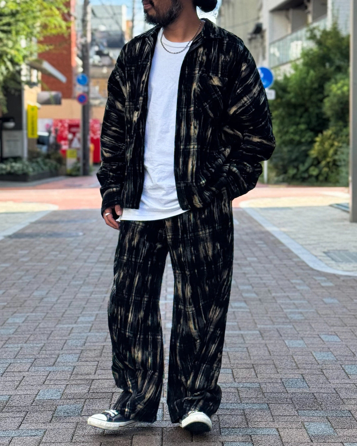 doublet / DUST FLOCKY PAJAMA SHIRT (26AW31SH179)
