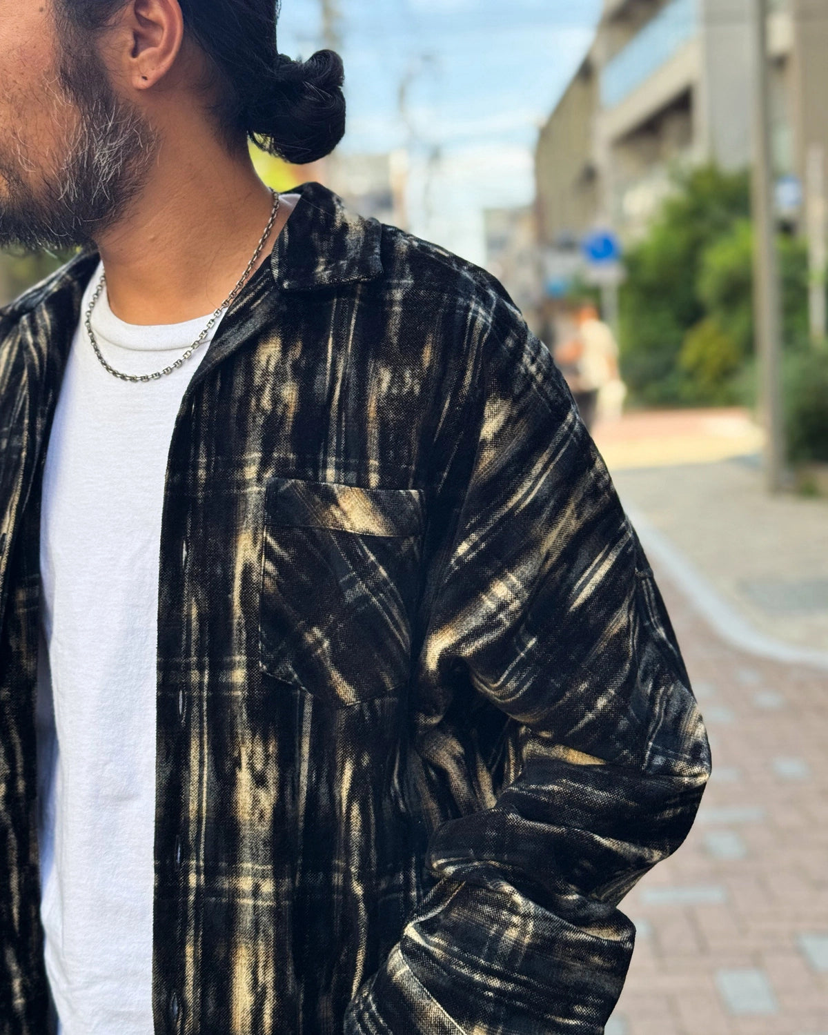 doublet / DUST FLOCKY PAJAMA SHIRT (26AW31SH179)