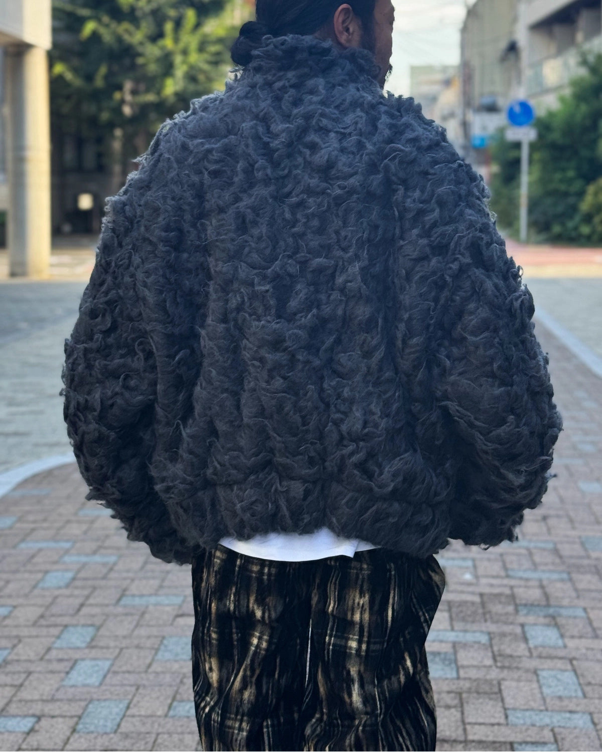 doublet / SMOKE FUR BOMBER JACKET (26AW35BL272)