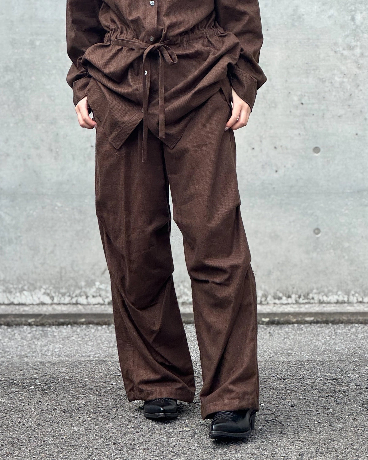 PHEENY / Cotton Tencel Check Snow Pants (PA26-PT03)