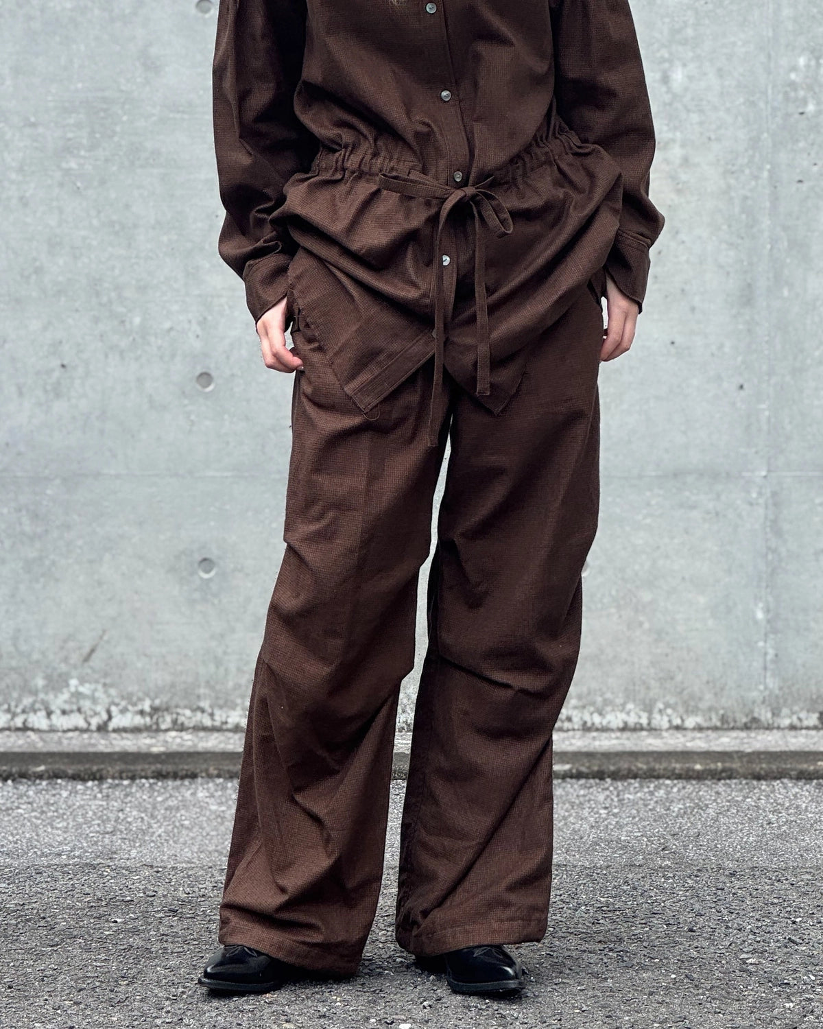 PHEENY / Cotton Tencel Check Snow Pants (PA26-PT03)