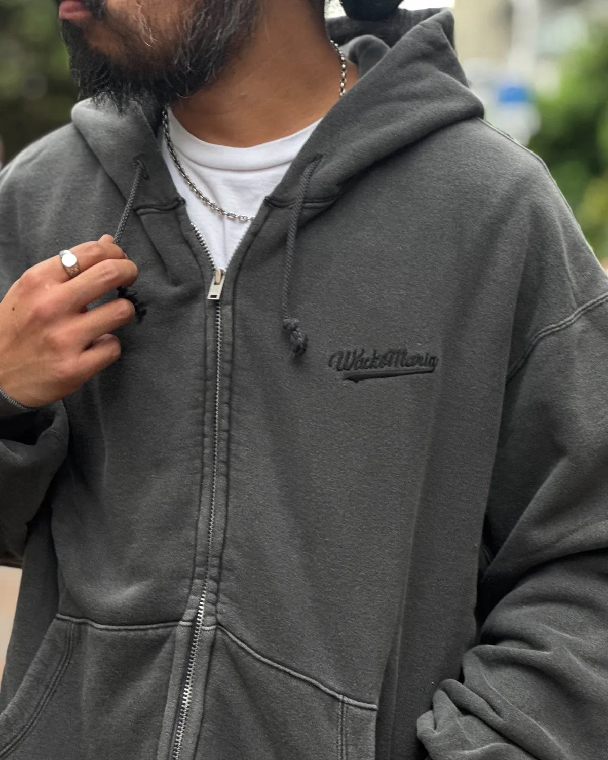 WACKO MARIA / WASHED HEAVY WEIGHT ZIP UP HOODED SWEAT SHIRT (26FWE-WMC-SS01)
