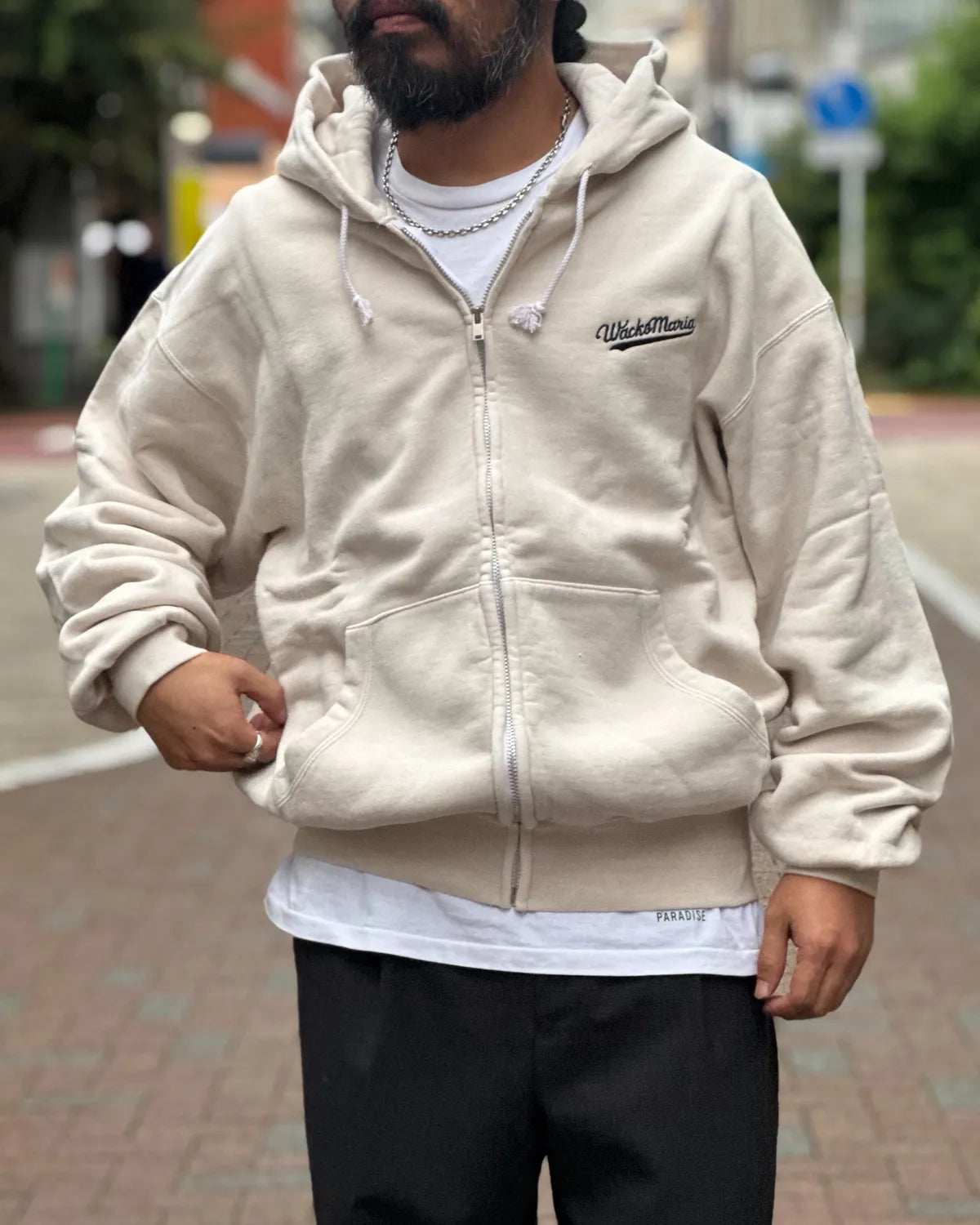 WACKO MARIA / WASHED HEAVY WEIGHT ZIP UP HOODED SWEAT SHIRT (26FWE-WMC-SS01)