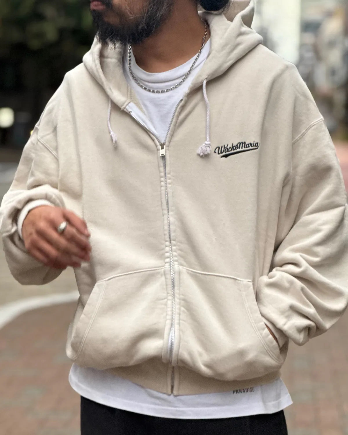 WACKO MARIA / WASHED HEAVY WEIGHT ZIP UP HOODED SWEAT SHIRT (26FWE-WMC-SS01)