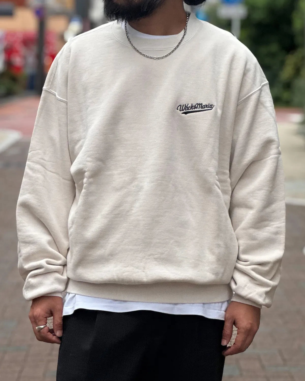 WACKO MARIA / WASHED HEAVY WEIGHT SWEAT SHIRT -TYPE-1- (26FWE-WMC-SS03)