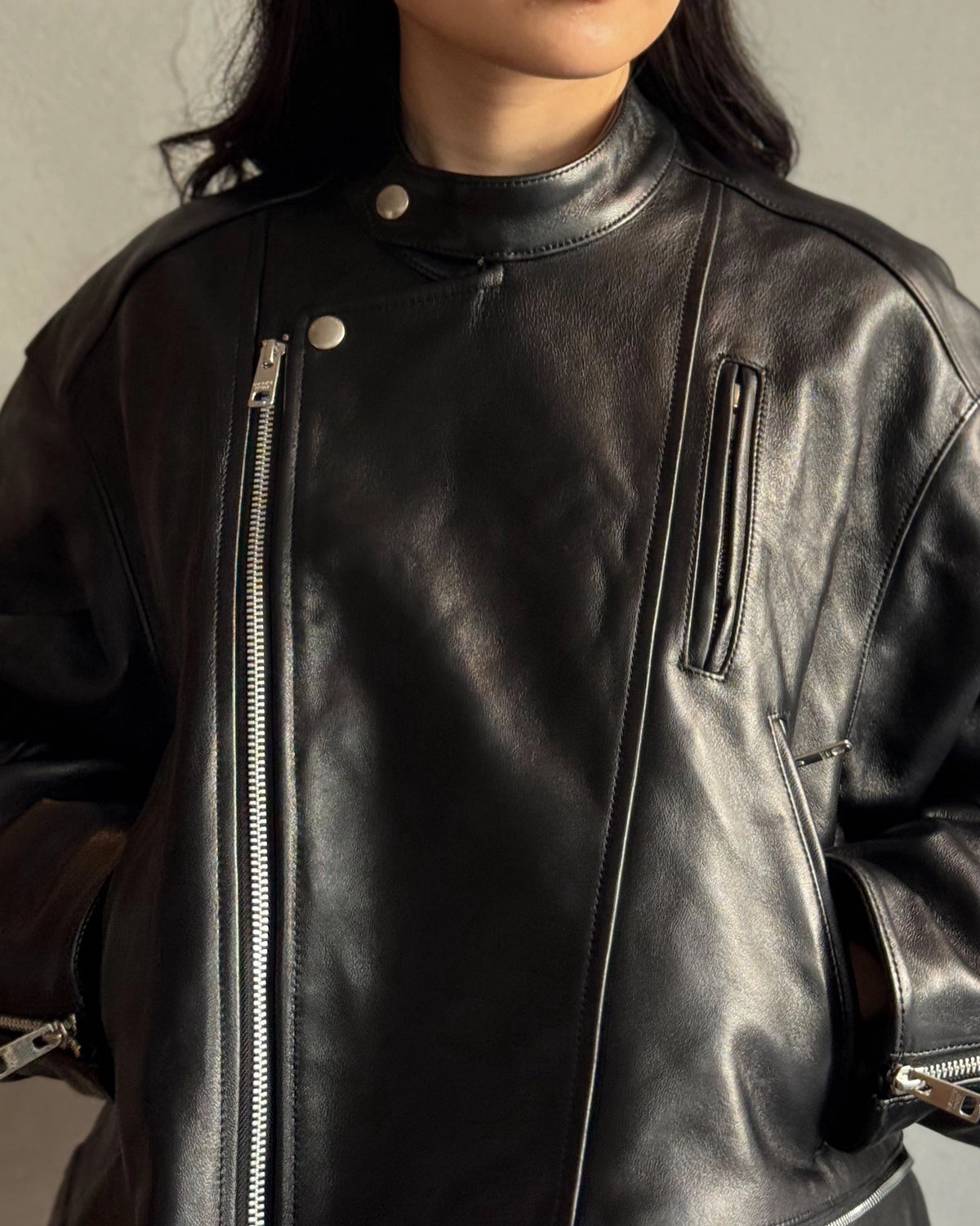 beautiful people / double-end vintage leather GT riders jacket (1646102427)