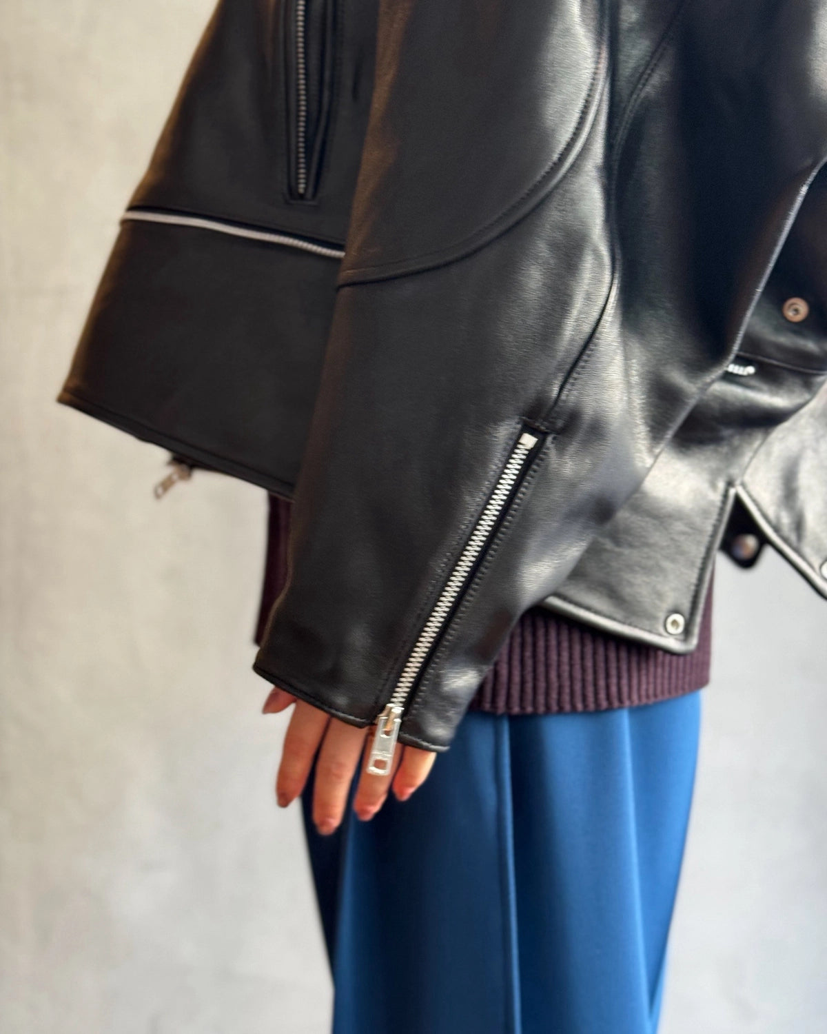beautiful people / double-end vintage leather GT riders jacket (1646102427)