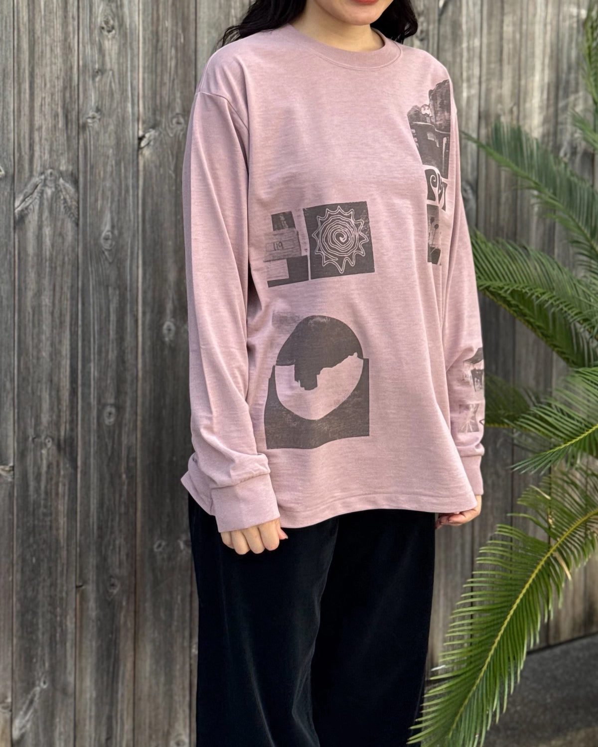 PHEENY / Recycled Polyester Photo L/S Tee (PA26-CS13)