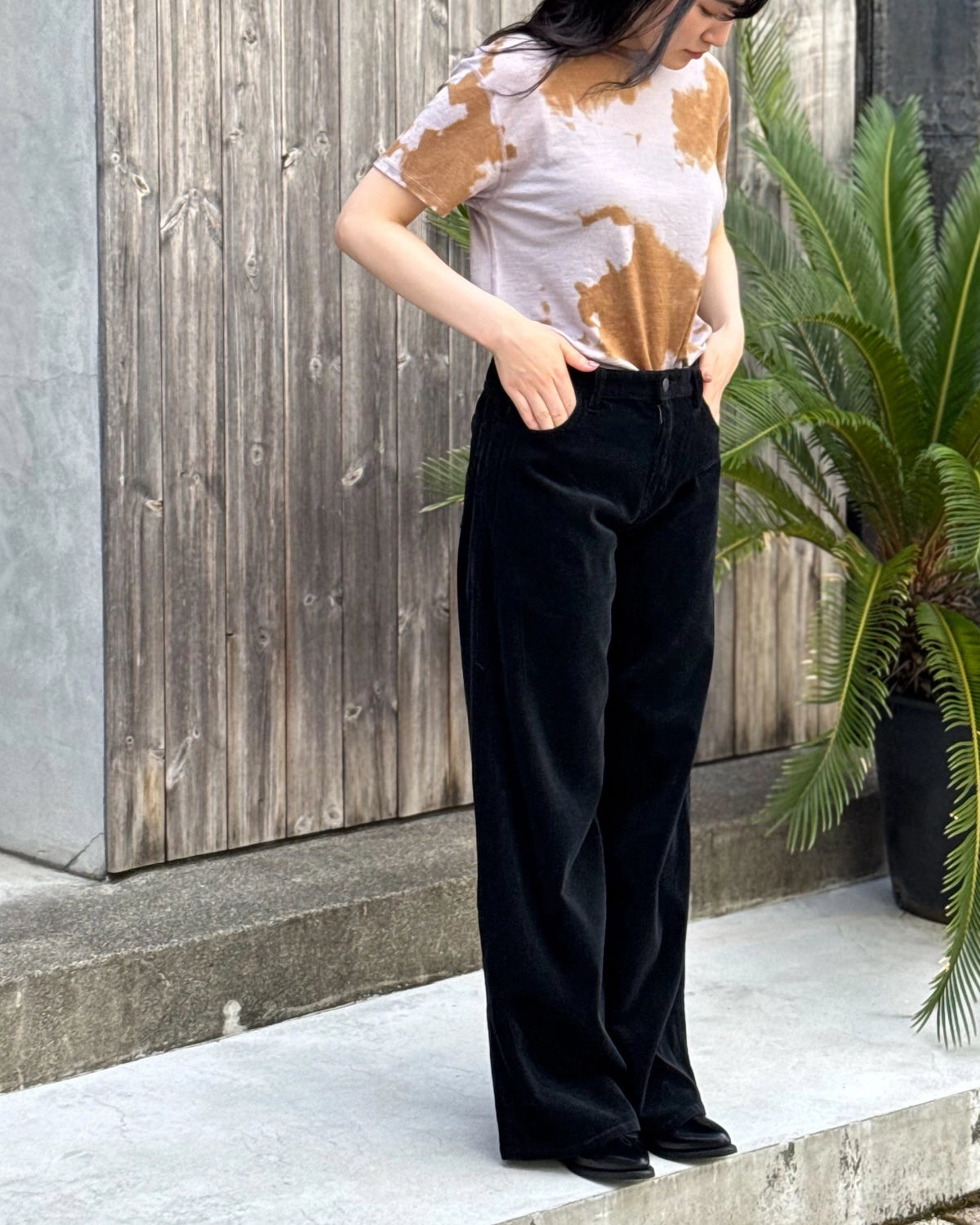 PHEENY / Merino Wool Dyed S/S Tee (PA26-CS12)