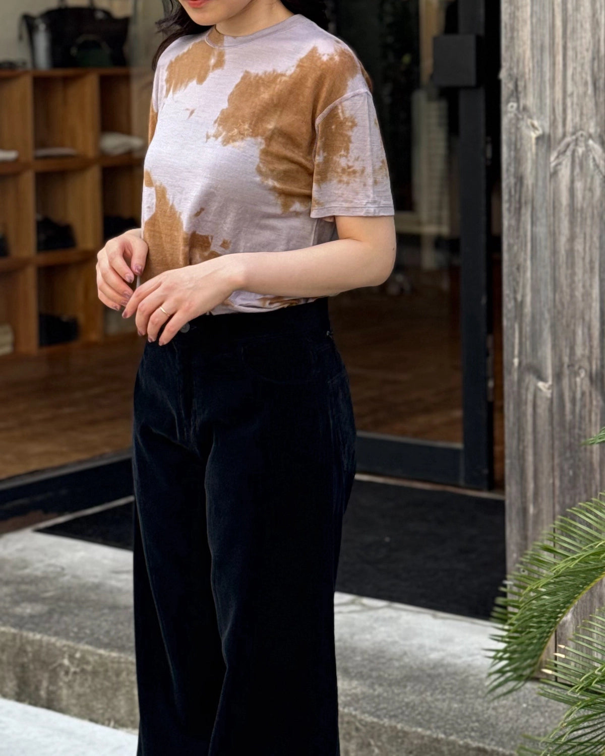 PHEENY / Merino Wool Dyed S/S Tee (PA26-CS12)