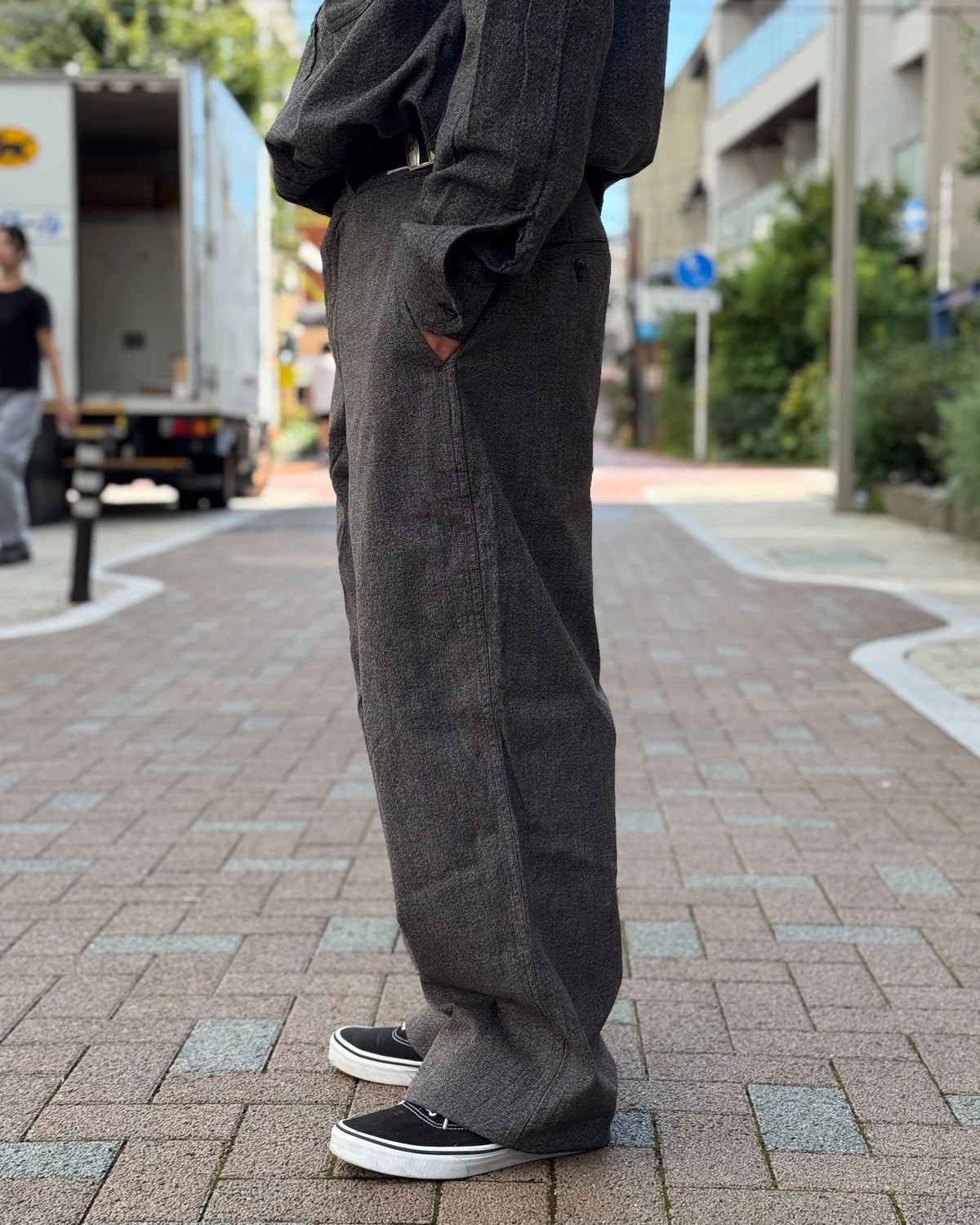 N.HOOLYWOOD COMPILE × BIG MAC /  BLACK CHAMBRAY WORK PANTS (2262-PT60-026)