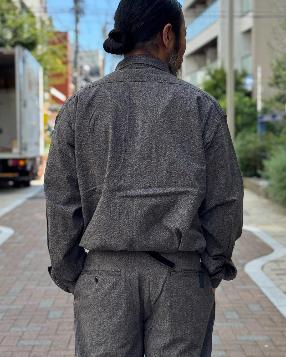 N.HOOLYWOOD COMPILE × BIG MAC / BLACK CHAMBRAY WORK SHIRT (2262-SH60-026)