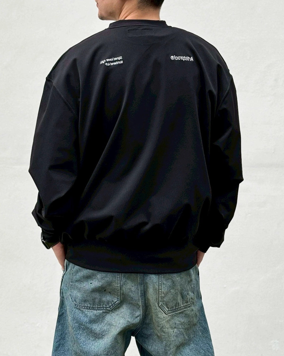 ARTIST PROOF®︎ / Split Logo Crewneck Jersey Stretch (ATPF-003CN-S)