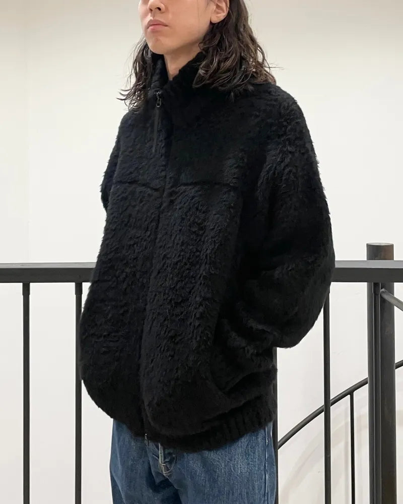 BATONER / Men SHETLAND BOA KNIT BLOUSON (BN-24FM-068)