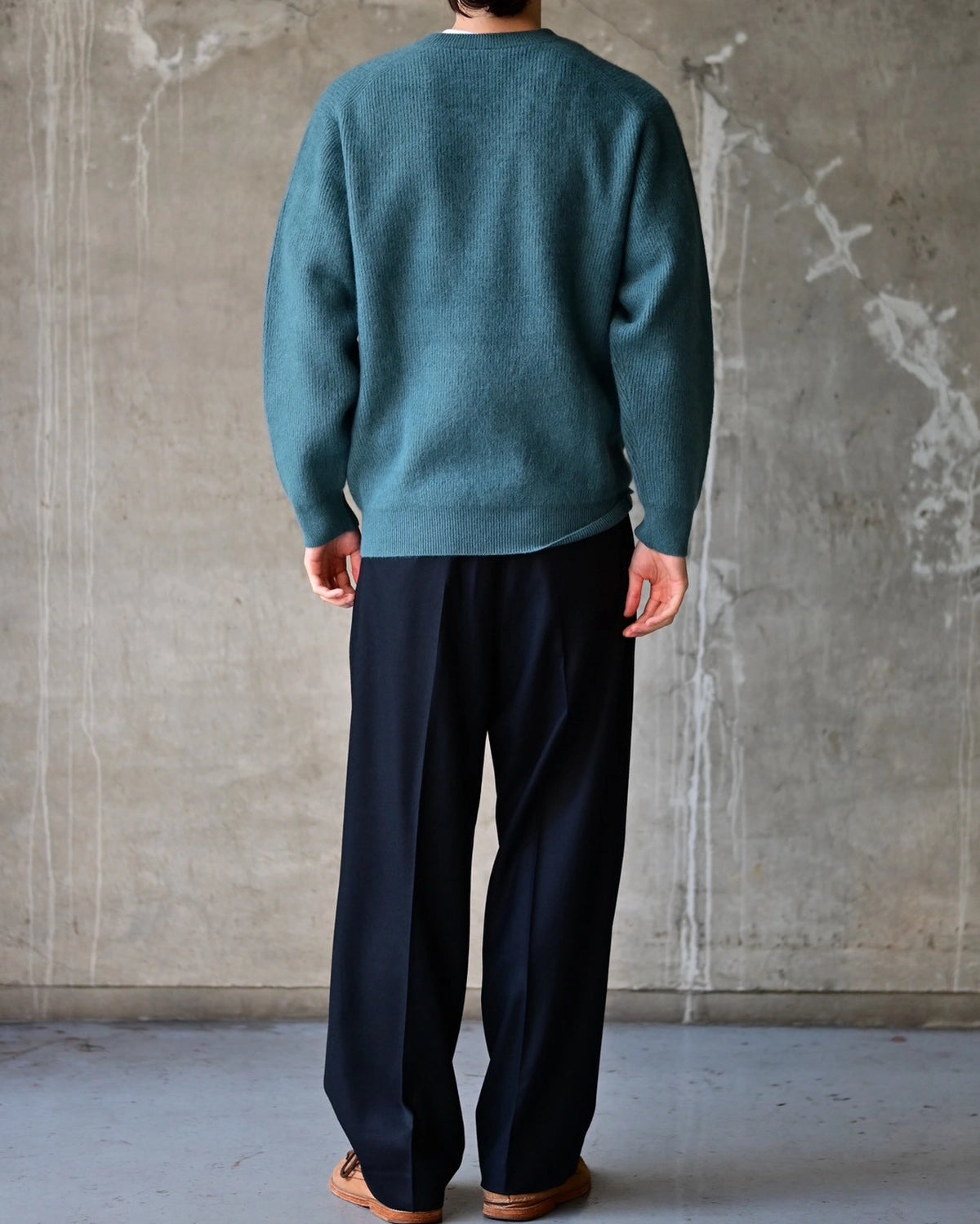 BATONER / CASHMERE FOX CREW NECK (BN-26FM-060)
