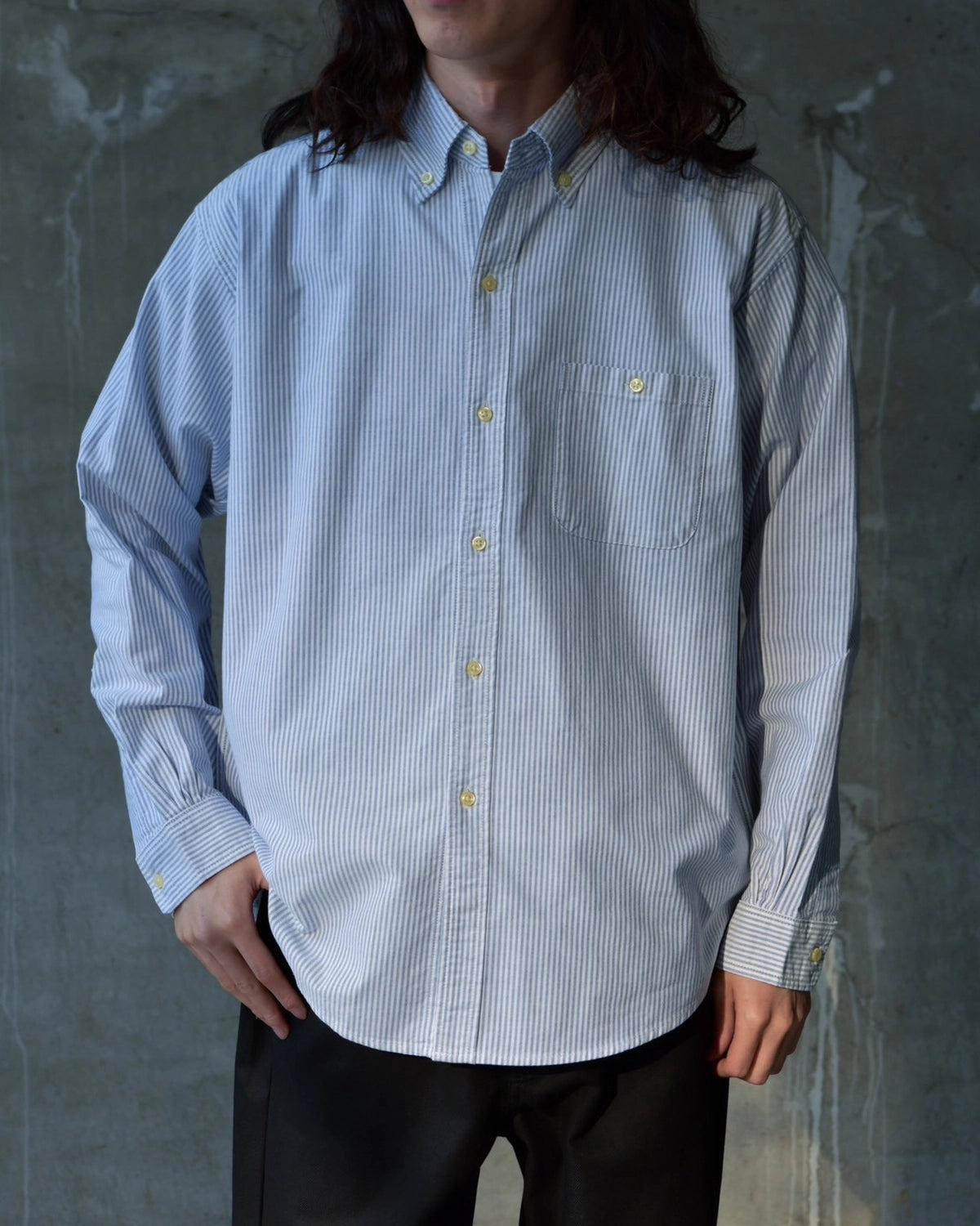 BEDWIN & THE HEARTBREAKERS / L/S BUTTON DOWN SHIRT "BRIAN" (26AB1766A)