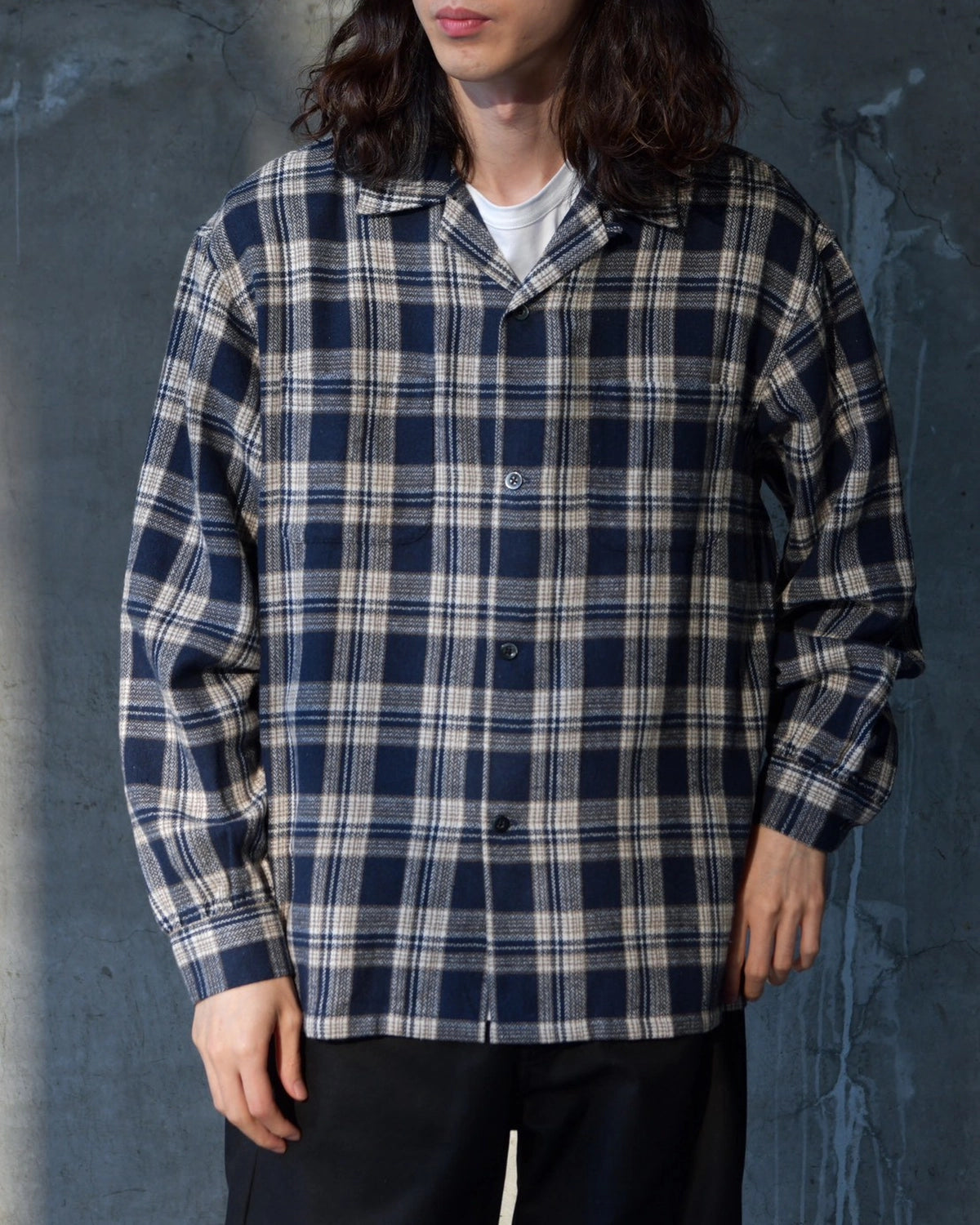 BEDWIN & THE HEARTBREAKERS / FIVE BROTER Ex. L/S CHECK SHIRT "VIN" (26AB1769)