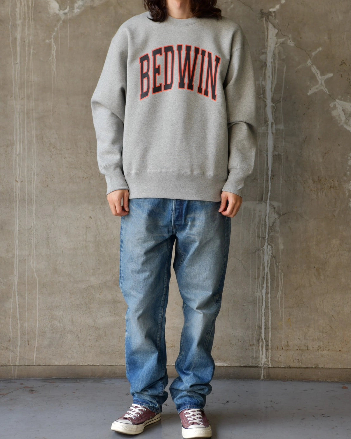 BEDWIN & THE HEARTBREAKERS / L/S VARSITY SWEATSHIRT "Varsity" (26AB2263)